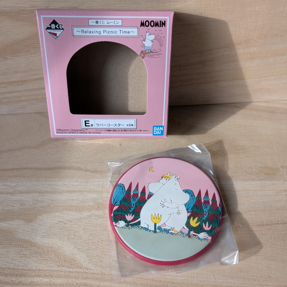 Moomin Relaxing Picnic Time Coaster, snorkmaiden moomin coaster Bandai Japan